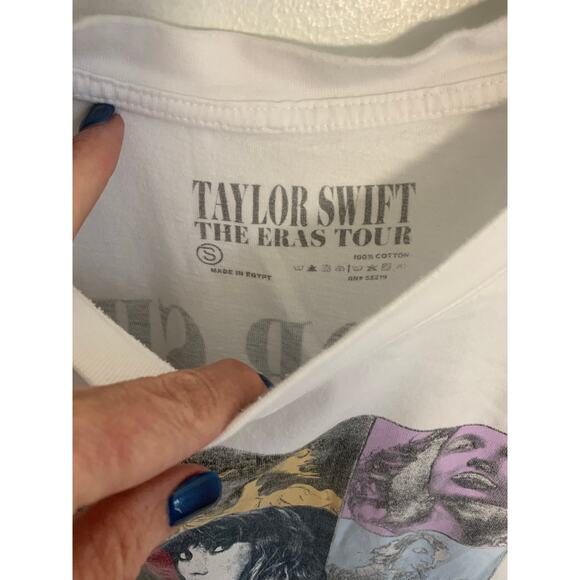 TAYLOR SWIFT- Eras Tour Concert T-Shirt White Short Sleeve Official Merch - Picture 2 of 3